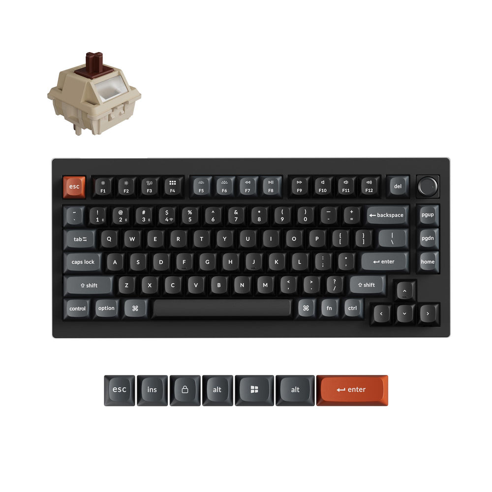Teclado Mecánico Personalizado Inalámbrico Keychron V1 Ultra 8K (Distribución US ANSI)