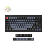 Colección de teclado mecánico personalizado inalámbrico QMK Keychron V1 Max con distribución ISO