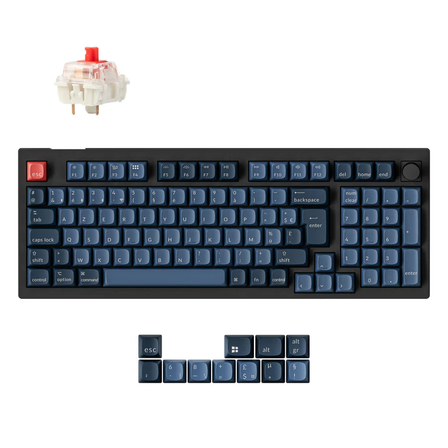 Colección de teclado mecánico personalizado inalámbrico Keychron V5 Max QMK con distribución ISO