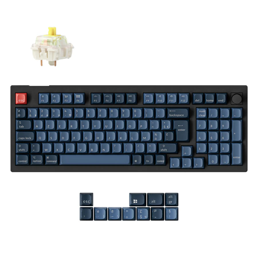 Colección de teclado mecánico personalizado inalámbrico Keychron V5 Max QMK con distribución ISO