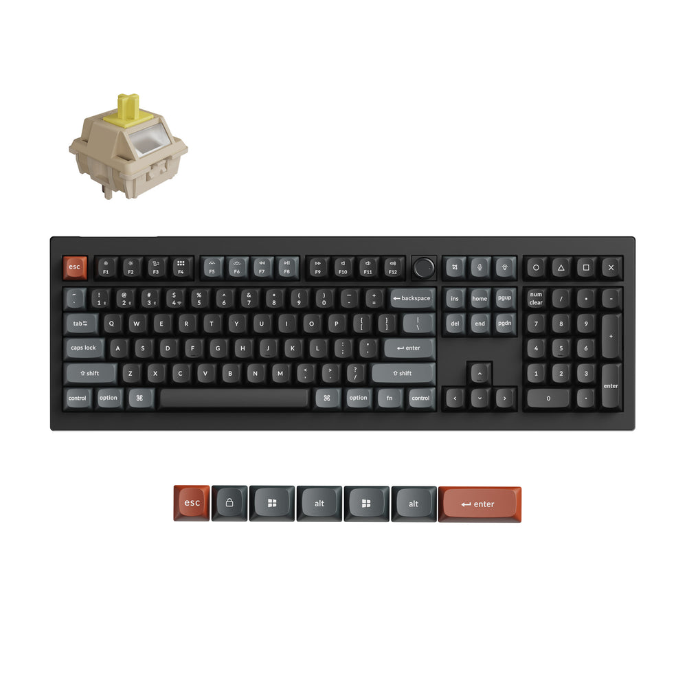 Teclado Mecánico Personalizado Inalámbrico Keychron V6 Ultra 8K (Distribución US ANSI)