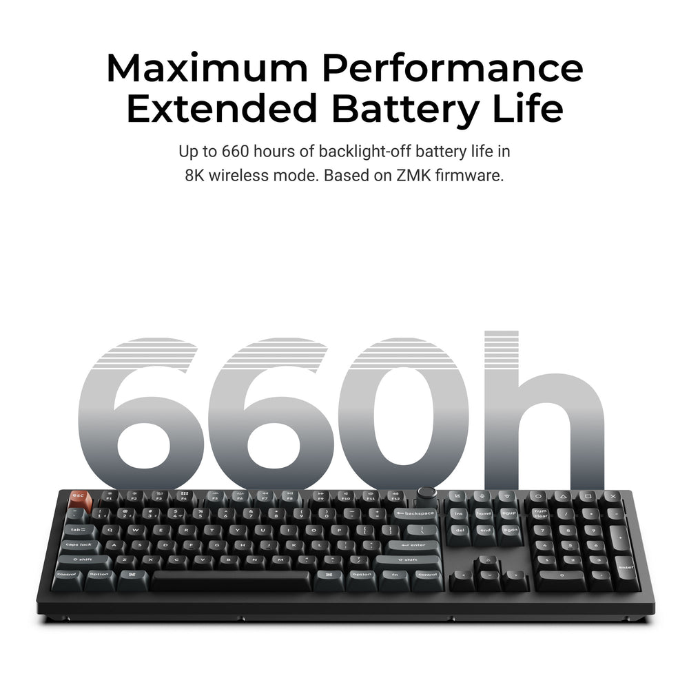 Teclado Mecánico Personalizado Inalámbrico Keychron V6 Ultra 8K (Distribución US ANSI)