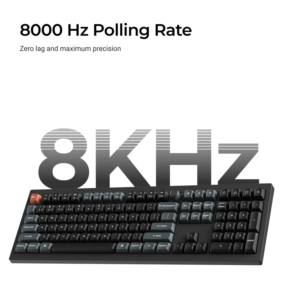 Teclado Mecánico Personalizado Inalámbrico Keychron V6 Ultra 8K (Distribución US ANSI)