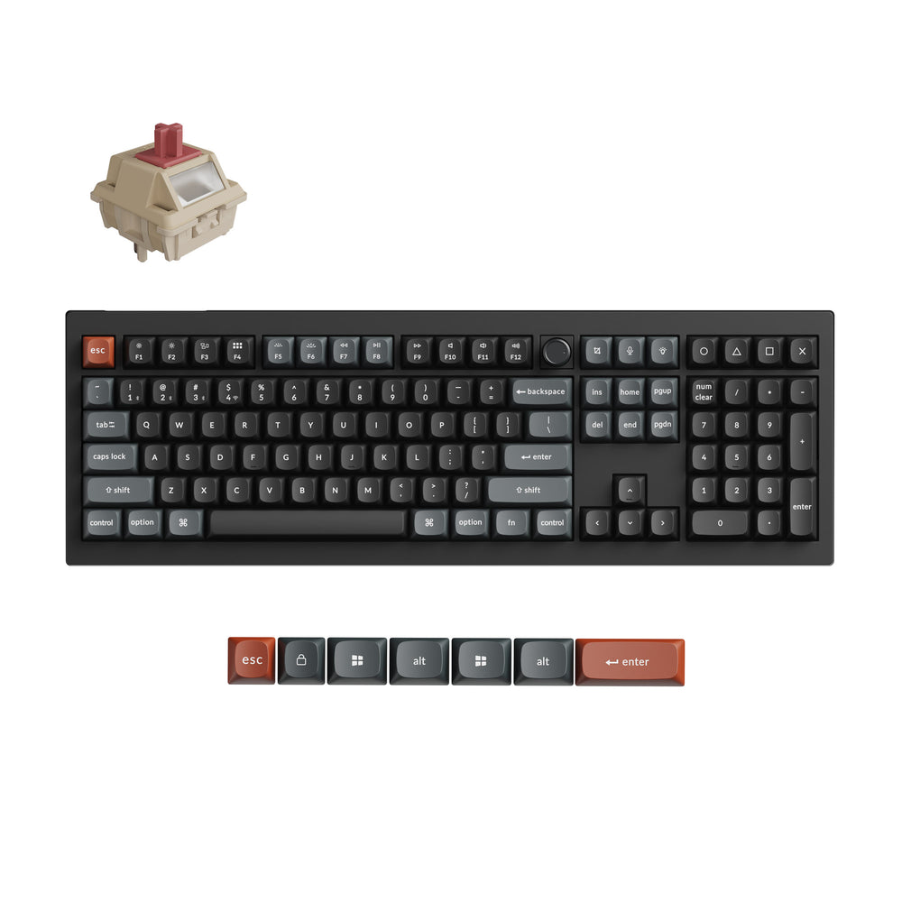 Teclado Mecánico Personalizado Inalámbrico Keychron V6 Ultra 8K (Distribución US ANSI)
