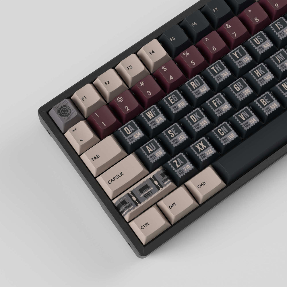 Sello Vintage - Juego Completo de Keycaps PBT Sublimados con Perfil Cherry