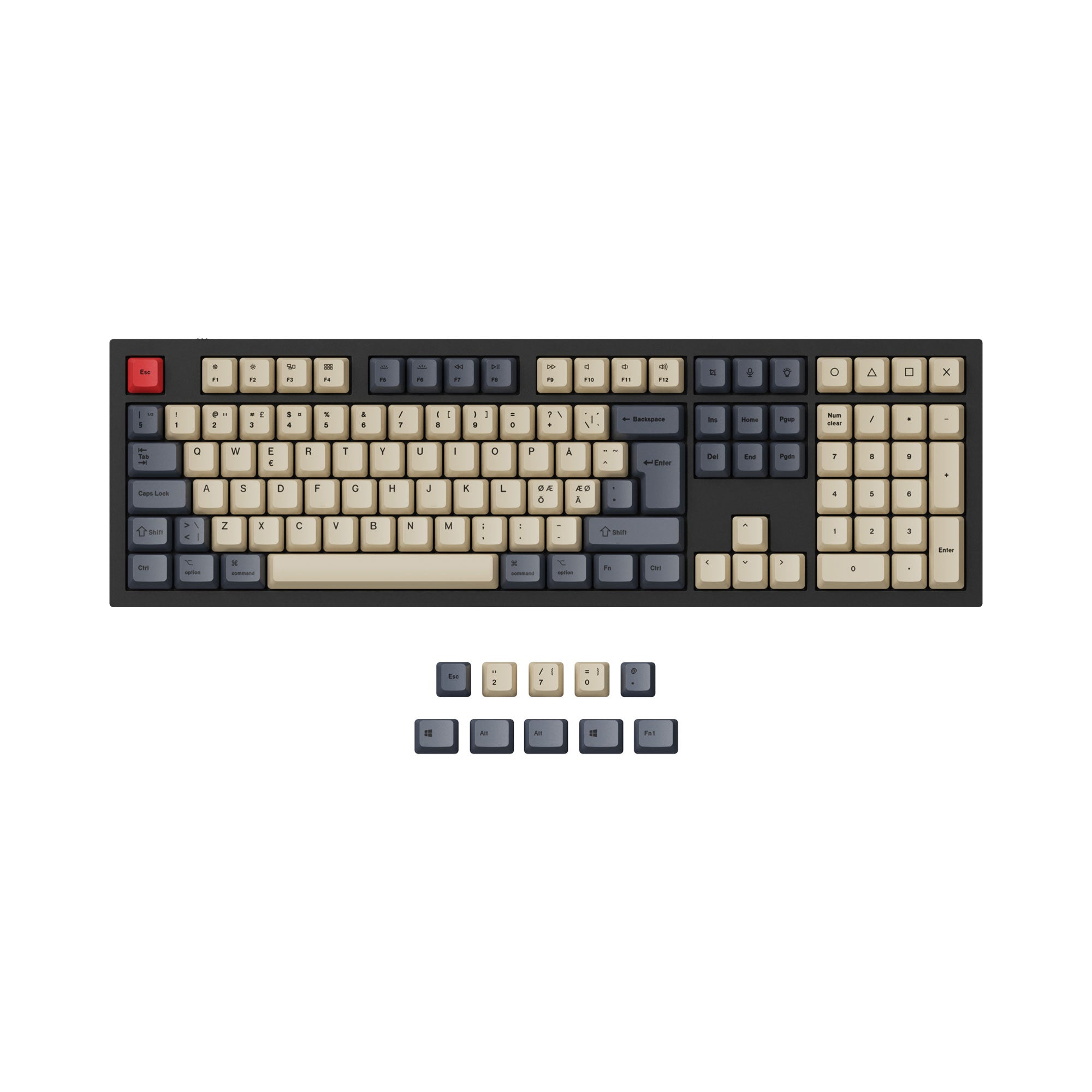 Key Tech Keyboard Pattern Keychron K2 QMK Wireless Mechanical Keyboard (Version 3) (US ANSI Layo ...