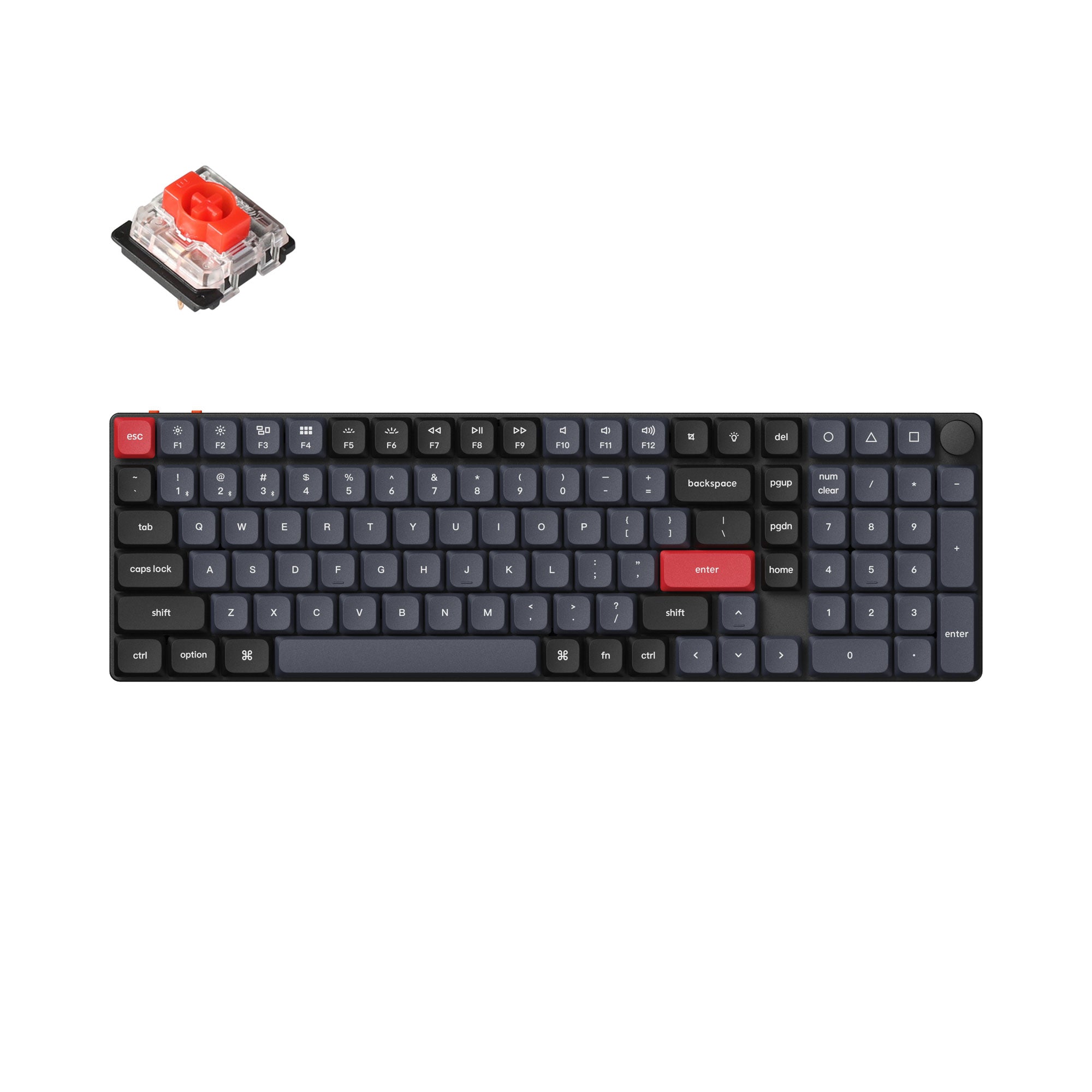 Teclado Mecánico Personalizado Inalámbrico Keychron K17 Pro QMK/VIA (Teclado US ANSI)