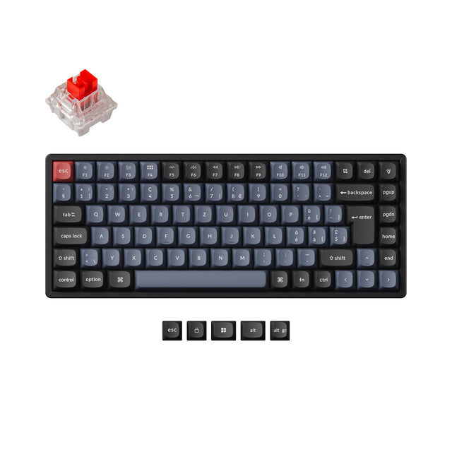 Keychron K2 Pro QMK/VIA Wireless Mechanical Keyboard ISO Layout Collec ...