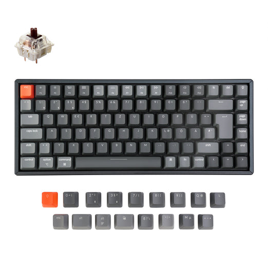 Teclado Mecánico Inalámbrico Keychron K2 (Distribución Alemana ISO-DE) - Versión 2