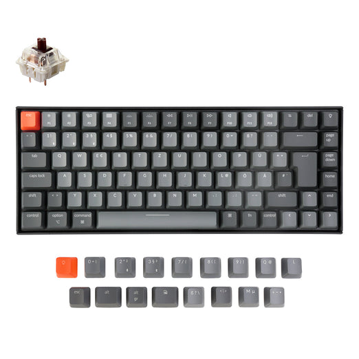 Teclado Mecánico Inalámbrico Keychron K2 (Distribución Alemana ISO-DE) - Versión 2