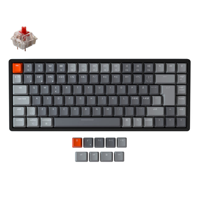 Keychron K2 Wireless Mechanical Keyboard (Nordic ISO Layout) - Version ...