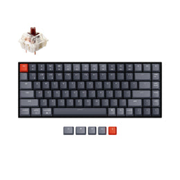 Keychron K2 wireless mechanical keyboard for Mac Windows iOS Gateron switch brown with type C RGB white backlight exclusive color