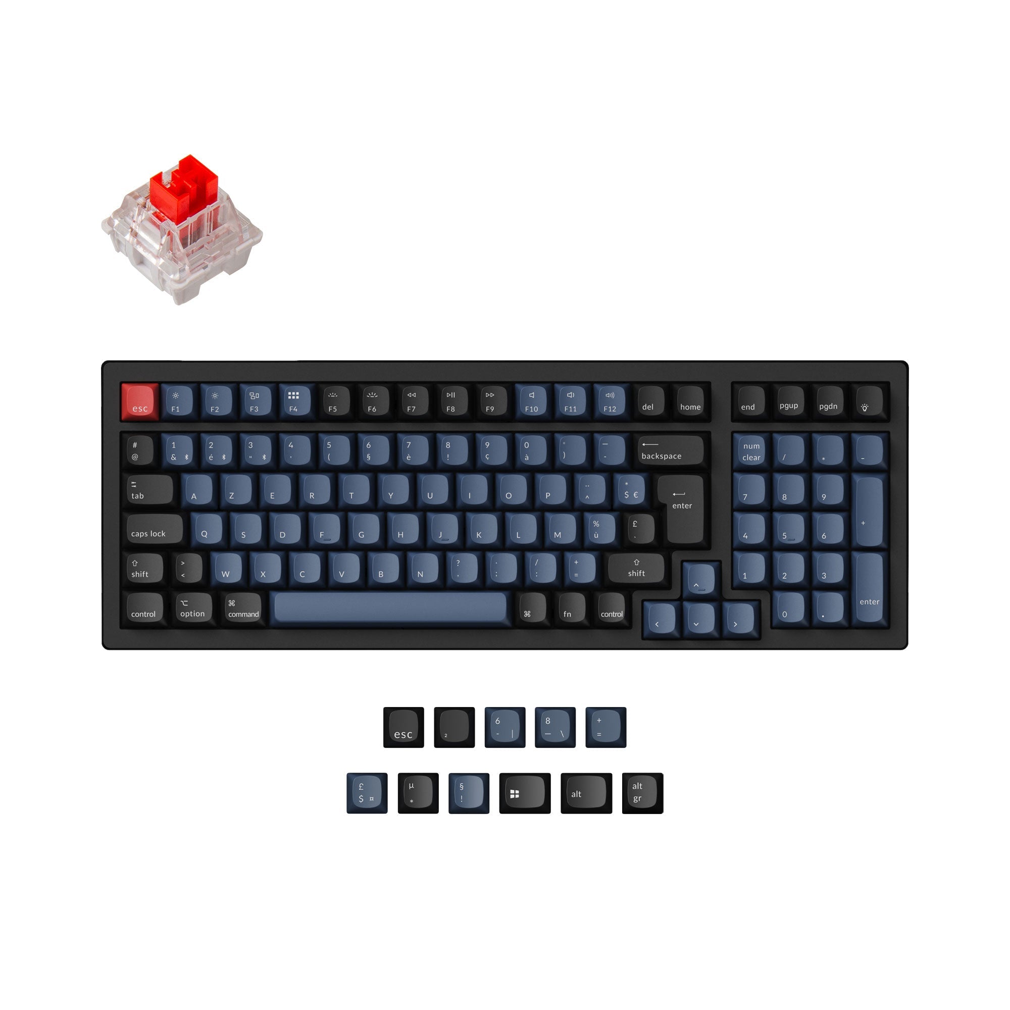 Colección de teclado mecánico inalámbrico Keychron K4 Pro QMK/VIA con distribución ISO