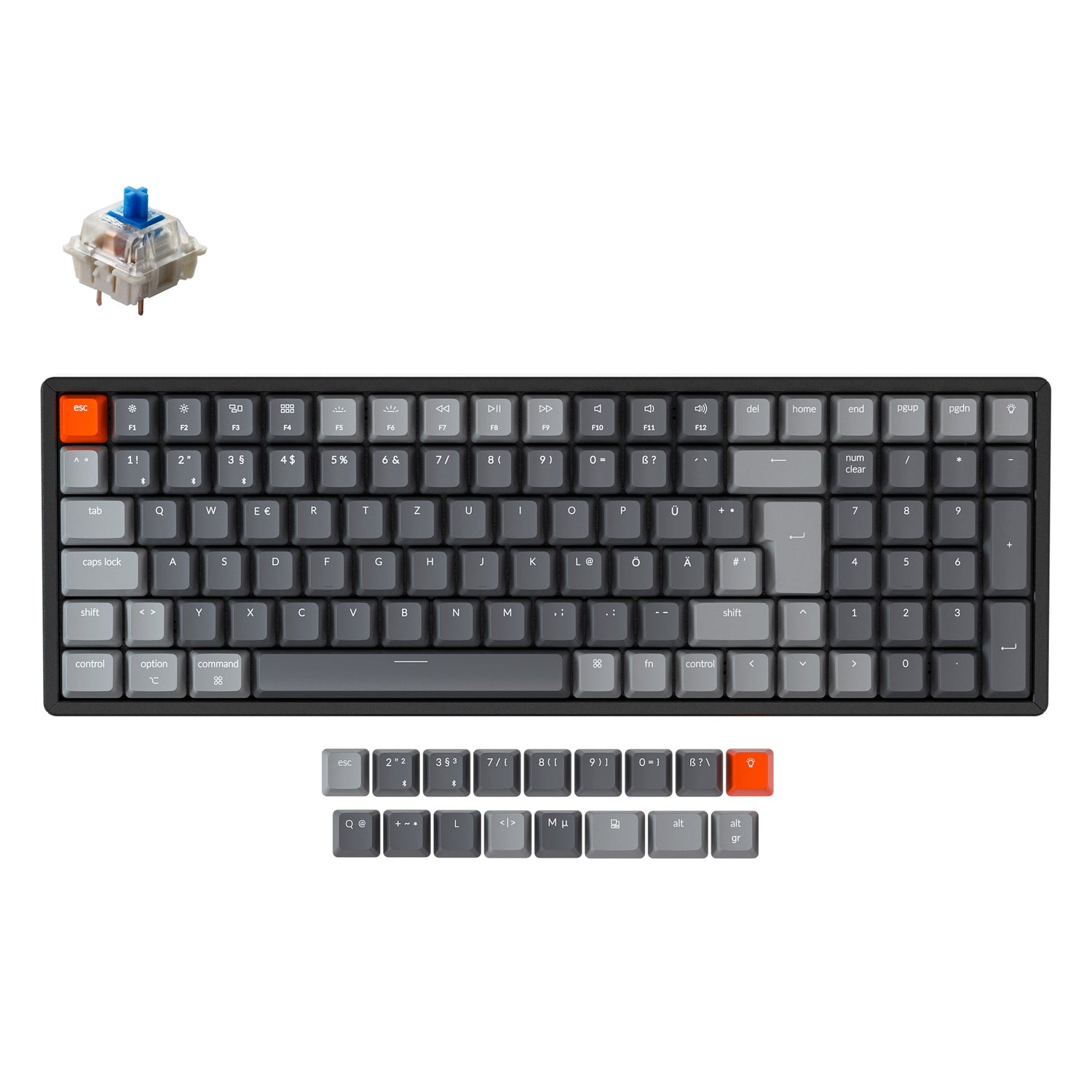 Keychron K4 Wireless Mechanical Keyboard (German ISO-DE Layout) - Vers ...