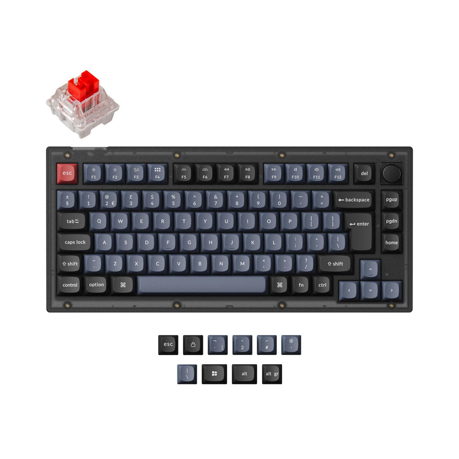 Keychron V1 QMK Custom Mechanical Keyboard ISO Layout Collection ...