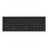 Keychron V7 QMK VIA custom mechanical keyboard 70 percent layout carbon black barebone for Mac Windows Linux RGB backlight