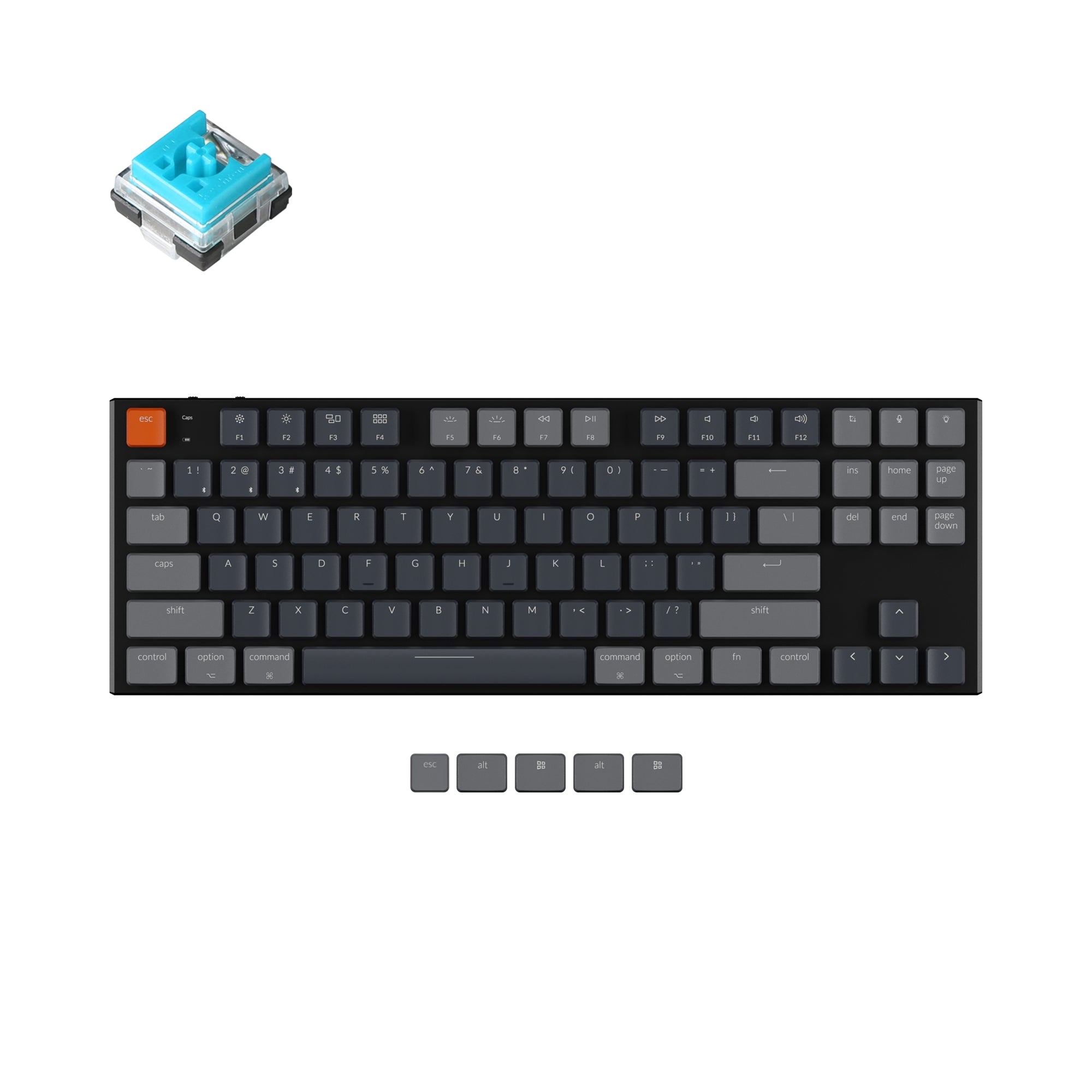 Low Profile Double Shot PBT LSA Keycap Set Version 1 – Keychron Mexico