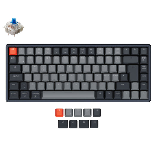 Teclado Mecánico Inalámbrico Keychron K2 (Distribución ISO Nórdica) - Versión 2