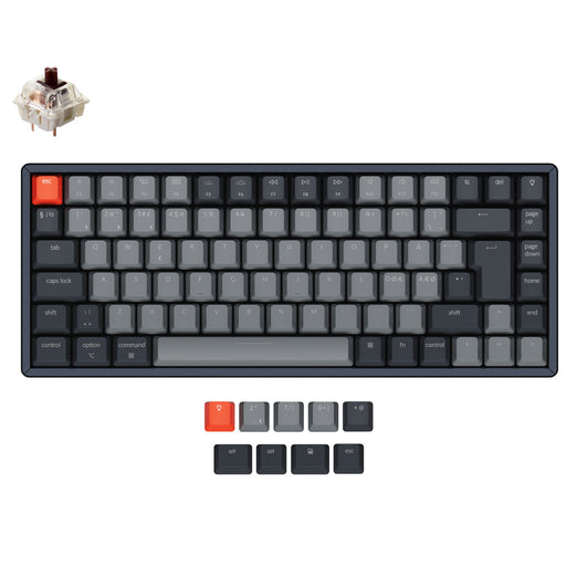 Teclado Mecánico Inalámbrico Keychron K2 (Distribución ISO Nórdica) - Versión 2